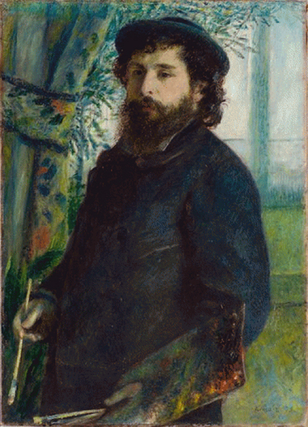 French Impressionist Claude Monet's Portrait by Auguste Renoir