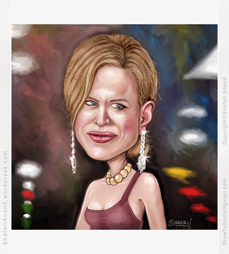Caricature Illustration: Nicole Kidman