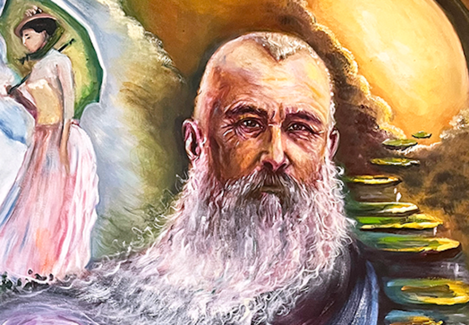 Portrait of Claude Monet - Oil on Canvas, by Shafali R. Anand