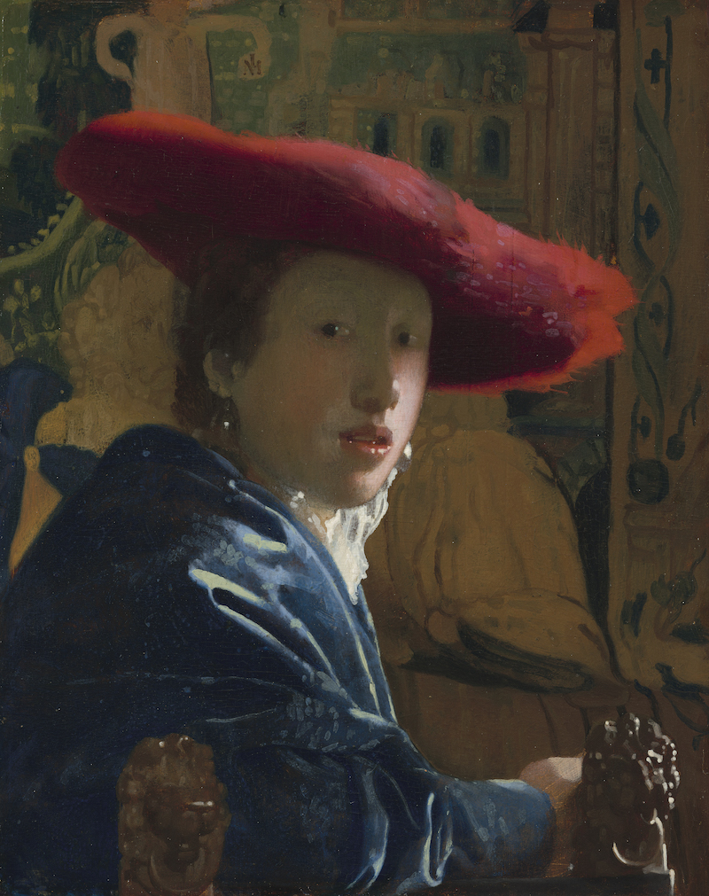 Girl with the Red hat by Johannes Vermeer.